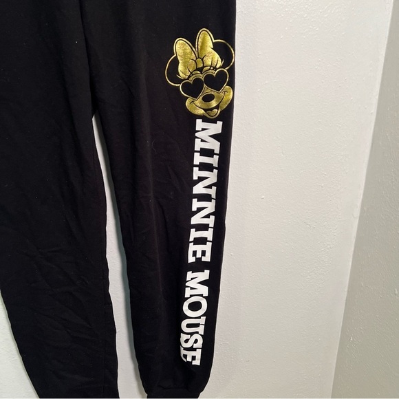 Disney Sweatpants Black Gold Minnie Mouse S - Picture 5 of 11